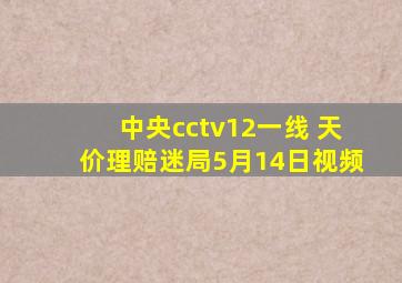 中央cctv12一线 天价理赔迷局5月14日视频